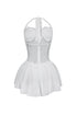 Selah Lace Halter Mini Dress With Bow